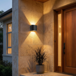 Proudome Up Down Outdoor Wall Light, Modern Dual Beam LED Lamp for Exterior Walls & Facade - Image 3