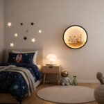 Proudome Astronaut LED Wall Light for Kids Bedroom, Space Theme Wall Lamp for Nursery, Kids Room Night Light Decor - Image 3