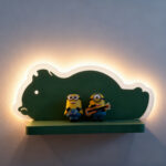 Proudome Minions Kids Wall Light – Cartoon Character LED Wall Lamp for Children Bedroom, Nursery Baby Area, Decorative Playroom Lighting for Boys & Girls