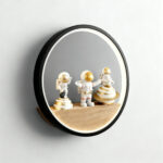 Proudome Astronaut LED Wall Light for Kids Bedroom, Space Theme Wall Lamp for Nursery, Kids Room Night Light Decor - Image 5