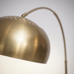 Proudome Modern Arc Floor Lamp with Gold Shade | Designer Standing Light for Living Room & Bedroom - Image 7
