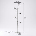 Proudome Modern Multi Head Floor Lamp | 5 Light Tree Standing Lamp for Living Room & Bedroom - Image 8