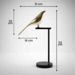Proudome Bird LED Table Lamp for Bedroom | Decorative Modern Bedside Lamp for Home Decor & Living Area - Image 3