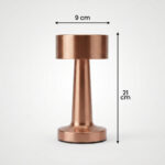 Proudome Rose Gold LED Table Lamp with 3 Color Modes | Touch Bedside Lamp for Bedroom, Study & Living Area - Image 8
