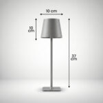 Proudome Gray LED Table Lamp with Touch Control | Modern Bedside & Desk Mood Light - Image 8