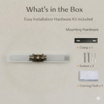 Proudome Modern Linear LED Wall Light | Designer Glass Tube Vanity & Mirror Light for Bathroom & Dressing Area - Image 7