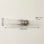 Proudome Designer Glass Tube Wall Light | Modern LED Vanity & Mirror Light for Bathroom, Dressing Area & Interior Lighting - Image 6