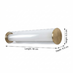 Proudome Minimalist LED Tube Wall Light | Modern Gold Finish Vanity Light for Bathroom Mirror, Dressing Area & Interior Lighting - Image 6