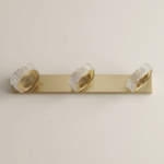 Proudome Crystal 3-Light LED Picture Light | Gold Wall Mounted Artwork & Mirror Lighting Fixture - Image 2