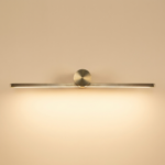 Proudome Minimal LED Picture Light | Slim Gold Wall Light for Artwork & Mirror Lighting