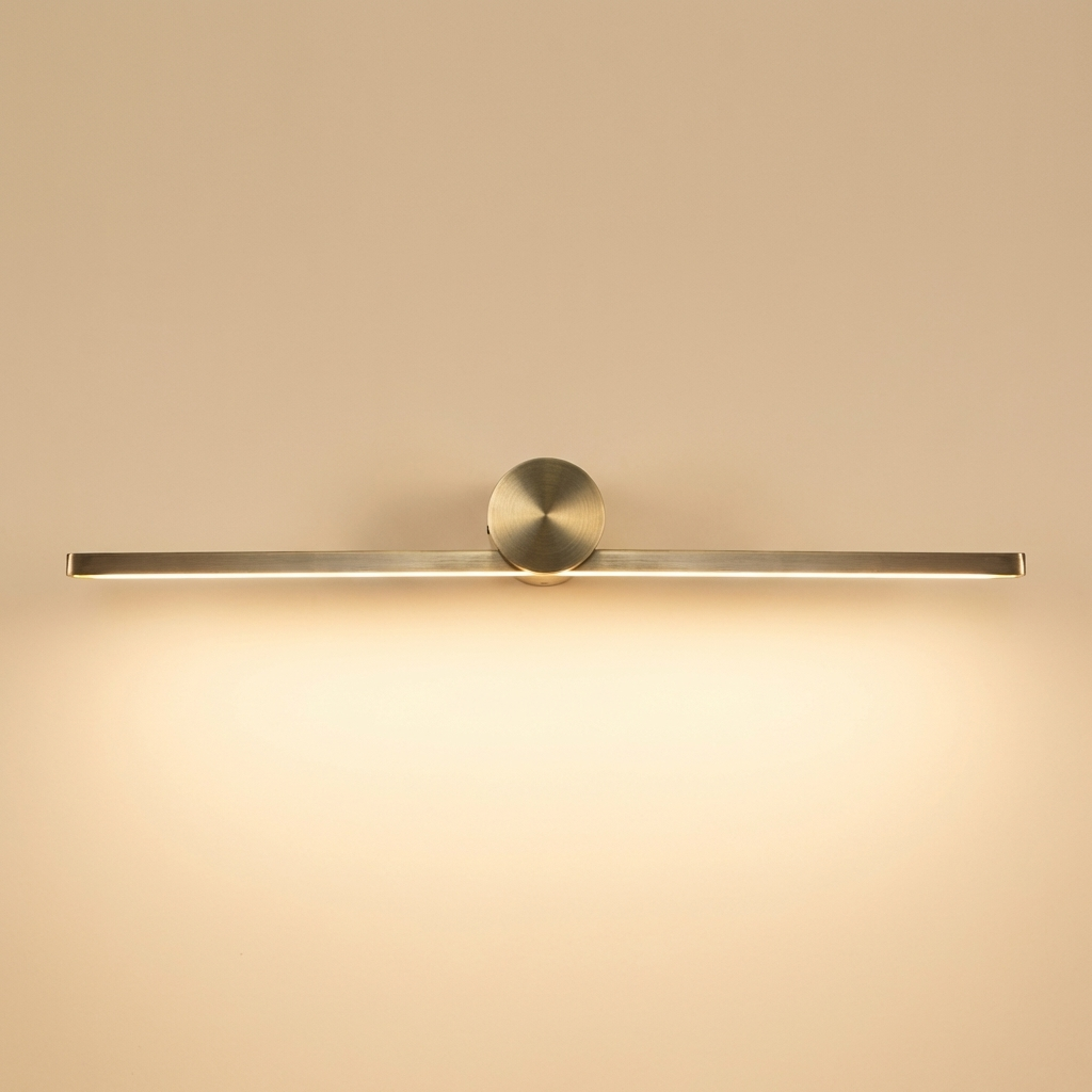 download - 2026-04-09T161910.912 Proudome Minimal LED Picture Light | Slim Gold Wall Light for Artwork & Mirror Lighting - Image 1