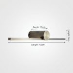 Proudome Minimal LED Picture Light | Slim Gold Wall Light for Artwork & Mirror Lighting - Image 6