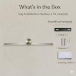 Proudome Minimal LED Picture Light | Slim Gold Wall Light for Artwork & Mirror Lighting - Image 7