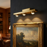 Proudome Gold LED Picture Light | Small Wall Mounted Artwork & Mirror Accent Lamp | Warm White - Image 3