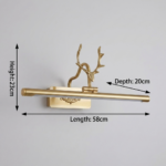 Proudome Deer Head LED Picture Light | Decorative Wall Mounted Artwork & Mirror Lighting - Image 7