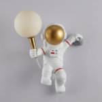 Proudome Astronaut Wall Light for Kids Room with G9 Bulb Included | Moon Style Decorative Wall Lamp - Image 2