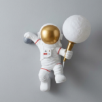 Produome Astronaut Moon Wall Light for Kids Room with G9 Bulb Included | Space-Themed Decorative Wall Lamp - Image 2