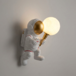 Produome Astronaut Moon Wall Light for Kids Room with G9 Bulb Included | Space-Themed Decorative Wall Lamp - Image 3