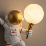 Produome Astronaut Moon Wall Light for Kids Room with G9 Bulb Included | Space-Themed Decorative Wall Lamp - Image 4