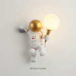 Produome Astronaut Moon Wall Light for Kids Room with G9 Bulb Included | Space-Themed Decorative Wall Lamp - Image 5