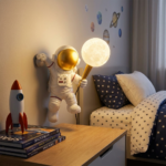 Proudome Astronaut Wall Light for Kids Room with G9 Bulb Included | Space-Themed Decorative Wall Lamp - Image 3