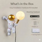 Proudome Astronaut Wall Light for Kids Room with G9 Bulb Included | Space-Themed Decorative Wall Lamp - Image 8