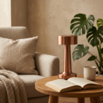 Proudome Rose Gold LED Table Lamp with 3 Color Modes | Touch Bedside Lamp for Bedroom, Study & Living Area - Image 3