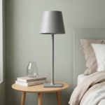 Proudome Gray LED Table Lamp with Touch Control | Modern Bedside & Desk Mood Light - Image 3