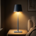 Proudome Blue LED Mood Table Lamp with Touch & 3 Light Modes | Modern Bedside & Desk Lighting - Image 4