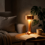 Proudome Rose Gold LED Table Lamp with 3 Color Modes | Touch Bedside Lamp for Bedroom, Study & Living Area - Image 4