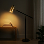 Proudome Black & Gold Table Lamp | Elegant LED Bedside Lighting for Bedroom, Office Desk & Home Decor - Image 4