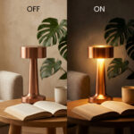Proudome Rose Gold LED Table Lamp with 3 Color Modes | Touch Bedside Lamp for Bedroom, Study & Living Area - Image 5