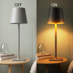Proudome Gray LED Table Lamp with Touch Control | Modern Bedside & Desk Mood Light - Image 5