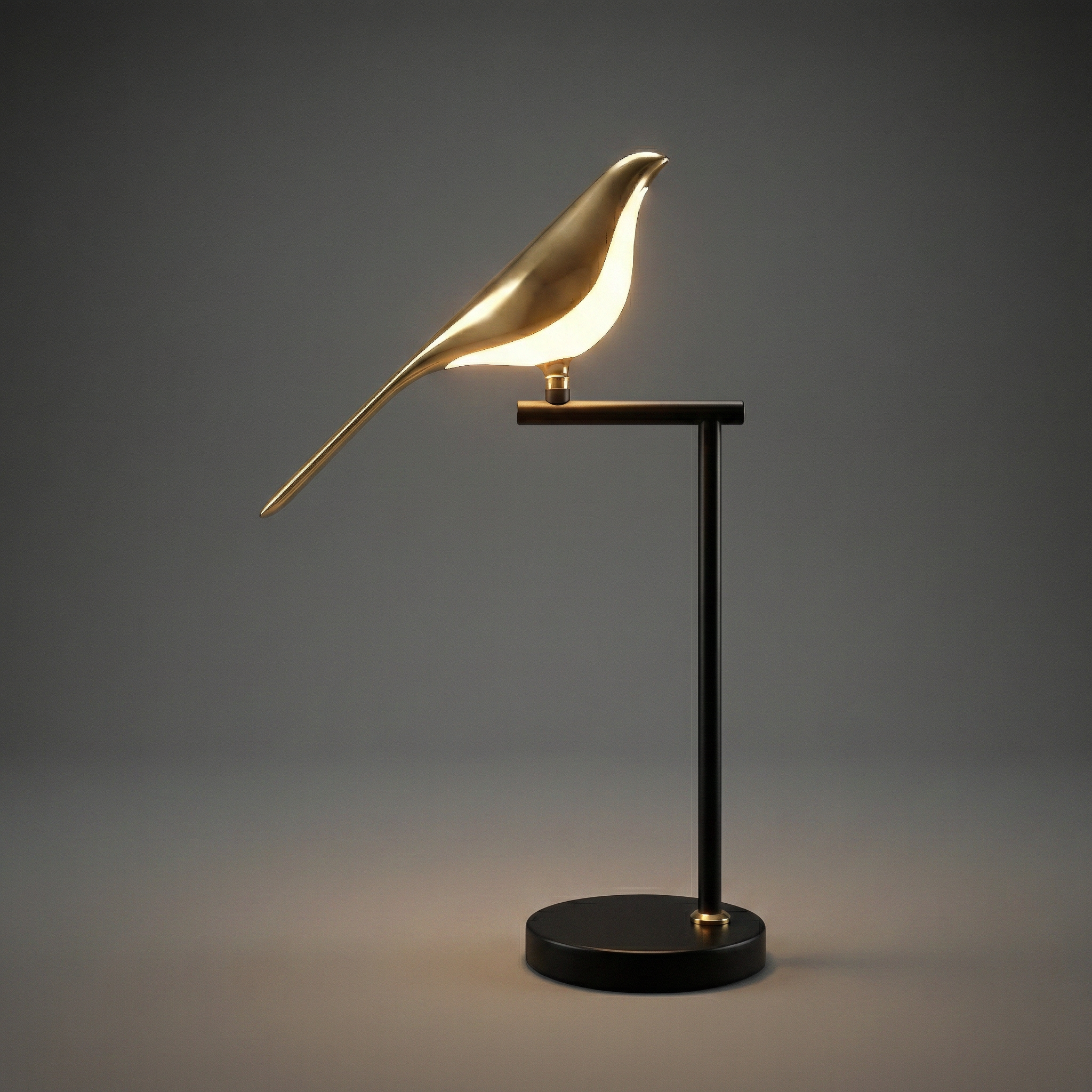 white bg on Proudome Bird LED Table Lamp for Bedroom | Decorative Modern Bedside Lamp for Home Decor & Living Area - Image 1