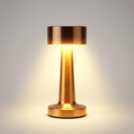 Proudome Rose Gold LED Table Lamp with 3 Color Modes | Touch Bedside Lamp for Bedroom, Study & Living Area