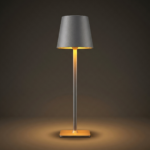 Proudome Gray LED Table Lamp with Touch Control | Modern Bedside & Desk Mood Light