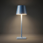 Proudome Blue LED Mood Table Lamp with Touch & 3 Light Modes | Modern Bedside & Desk Lighting
