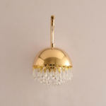 Proudome Luxury Gold LED Crystal Wall Light with 3 Color Modes - Image 2