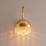 Proudome Luxury Gold LED Crystal Wall Light with 3 Color Modes - Image 4