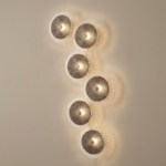 Proudome Luxury Smokey Glass LED Wall Light with 3 Color Mode | Modern Decorative Wall Lamp for Living Room & Bedroom - Image 4