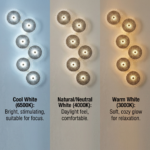 Proudome Luxury Smokey Glass LED Wall Light with 3 Color Mode | Modern Decorative Wall Lamp for Living Room & Bedroom - Image 6