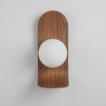 Proudome Wooden Finish Wall Light | Decorative Fiber Globe Wall Lamp with G9 Bulb Included - Image 2