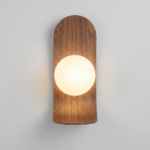 Proudome Wooden Finish Wall Light | Decorative Fiber Globe Wall Lamp with G9 Bulb Included - Image 4