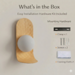 Proudome Wooden Finish Wall Light | Decorative Fiber Globe Wall Lamp with G9 Bulb Included - Image 7