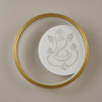 Proudome 3 Color Mode LED Ganesha Wall Light | Decorative Spiritual Round Wall Lamp - Image 2
