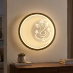 Proudome 3 Color Mode LED Ganesha Wall Light | Decorative Spiritual Round Wall Lamp - Image 6