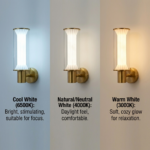 Proudome Modern LED Wall Light | Decorative Cylindrical Gold Wall Lamp - Image 4