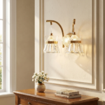 Proudome 3 Color Mode LED Wall Light | Modern Decorative Dual Glass Wall Sconce - Image 3
