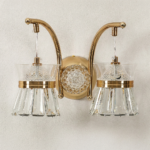 Proudome 3 Color Mode LED Wall Light | Modern Decorative Dual Glass Wall Sconce - Image 2