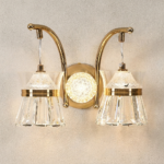 Proudome 3 Color Mode LED Wall Light | Modern Decorative Dual Glass Wall Sconce